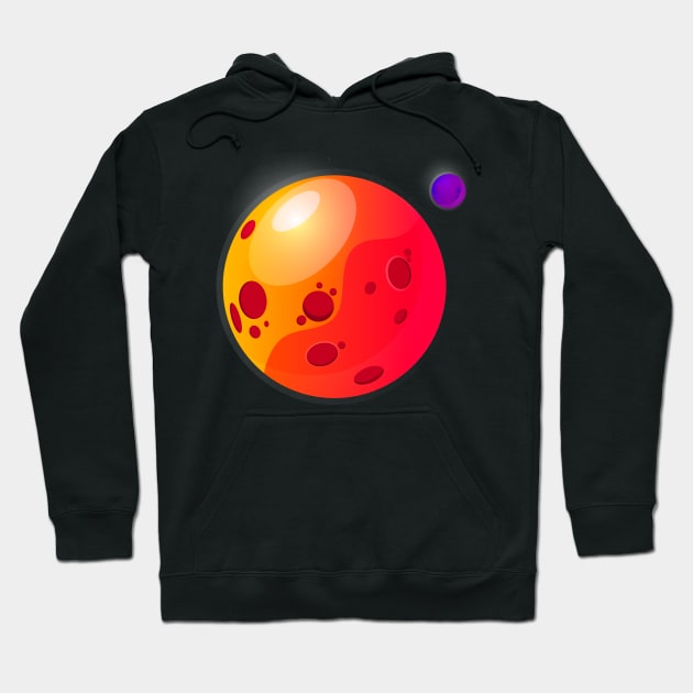 Red planet Hoodie by Syegres